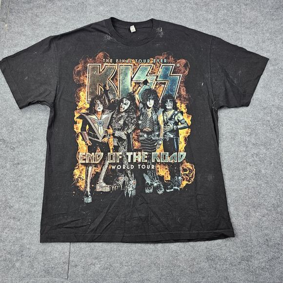 KISS Shirt Mens 2XL End of the Road World Tour Concert Band Merch Final Rock - Picture 1 of 5